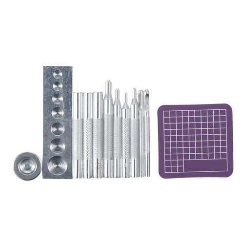 SURENHAP Poinçon de coupeur de trou en cuir 25 pcs Multi Forme En Cuir