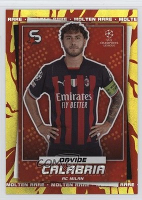 2022-23 Topps UEFA Club Competitions Superstars Molten Rare Davide Calabria 07lj
