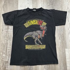 Vintage Kids Dinosaur Shirt Single Stitch Size Medium 1993