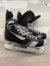 CCM D4 Ice Hockey Skates UK 8, Skate Width D. Elite Hockey Blade Covers IVGC