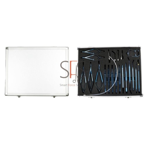 21 Pcs Titanium Eye Cataract Ophthalmic Surgical Instruments Set With Case Box - Picture 6 of 8