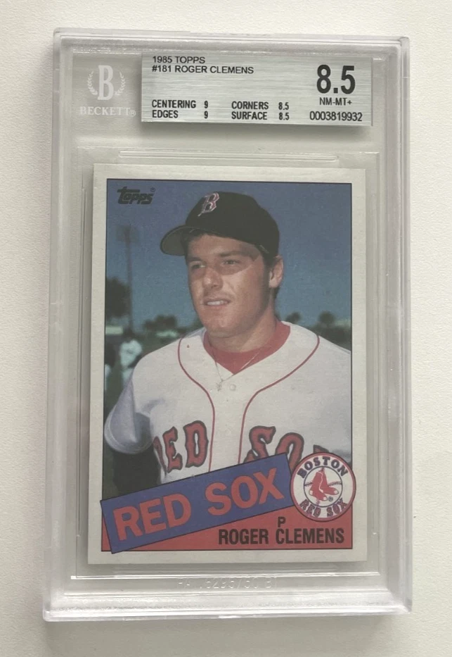 Topps Roger Clemens Baseball Sports Trading Card Singles Rookie