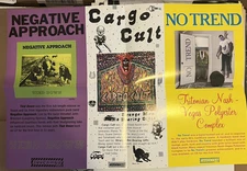 TOUCH & GO Records promo poster NEGATIVE APPROACH NO TREND CARGO CULT Punk HC