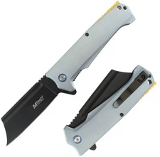 MTech Linerlock Assisted Folding Knife 3.5″ 3Cr13MoV Steel Blade Aluminum Handle