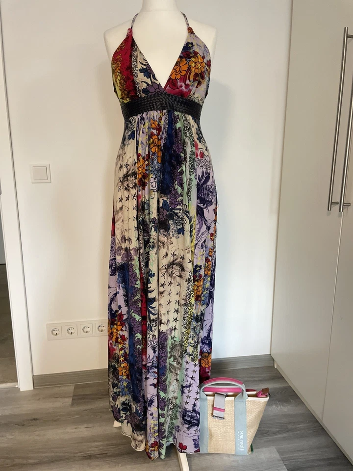 das allerschönste Maxikleid Gr. L Gr.40 Neckholder Fornarina Kleid Sommer - Bild 2 von 4