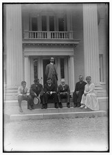 Dayton Ohio Orville Wright Hawthorn Hill 1915 group portrait on steps