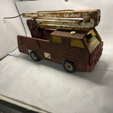 Vintage 1970's TONKA Snorkel Fire Truck Pressed Steel 17"