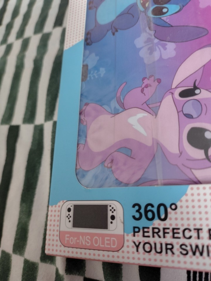 Nintendo Switch Oled Model Soft Protective Case Stitch And Angel | eBay UK