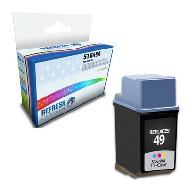 Refresh Patronen Ersatz Farbe 51649A/#49 Tinte kompatibel mit HP Druckern