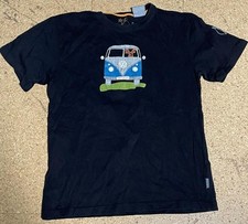 Kleidung (T-Shirt, Schwarz, Elkline, VW-Bulli, S)