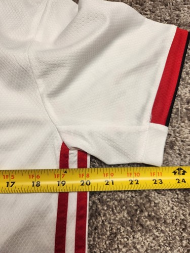 NWT Mens Size M White Red Ajax Amsterdam Away Soccer Jersey - Picture 3 of 5