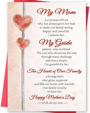 Humorous Mother's Day Card from Daughter or Son, Heartfelt Family Greeting