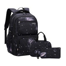 JiaYou Space Pattern Galaxy Backpack Boys Primary Junior Middle School Daypac...