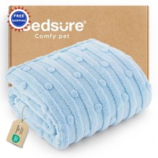 Dog Blanket Fluffy Fuzzy Puppy Cat Soft Fleece 300G 35IN Bedsure Small Dogs