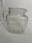 DISCOUNTED Vintage Federal Glass Pitcher with Star Pattern and Pour Spout