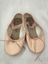 Dance Pre-Owned Ballet Shoes Freestyle Child 11M Leather Full Sole