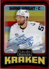 2024-25 O-Pee-Chee Platinum Retro Rainbow Autograph Shane Wright Auto Seattle