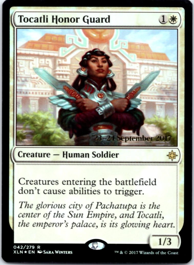 Tocatli Honor Guard (Foil) Prerelease Cards, 42 NM