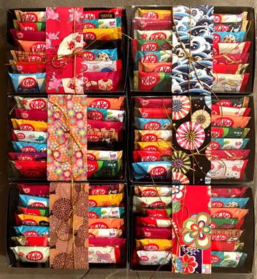 NESTLE Japanese Kit Kat Large Deluxe Gift Box Tasting Lot Variety 14 Bars Hard to Find