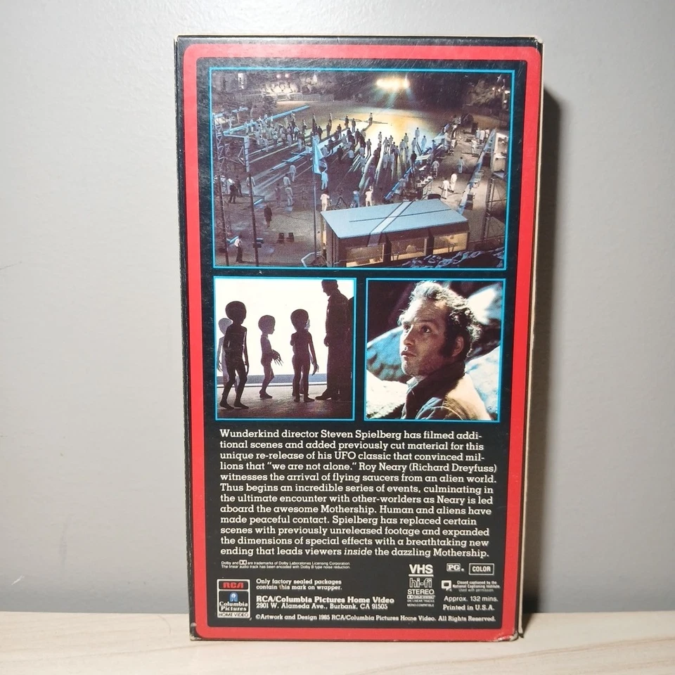 Close Encounters Of The Third Kind VHS Used Full Flap RCA Side Load RARE Horror - Image 4 of 4