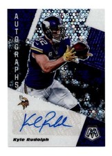 KYLE RUDOLPH 2020 PANINI MOSAIC DISCO PRIZM AUTOGRAPH AUTO BG1254