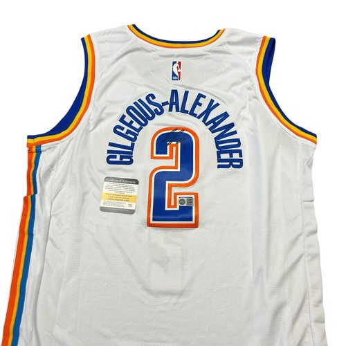 Shai Gilgeous Alexander Signed OKC Thunder Jersey COA Autographed