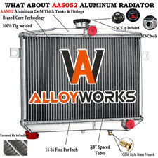 3-row Aluminum Radiator For 19591970 Volvo Amazon P1800 Wb18 B20 Gt 1.8l 2.0l