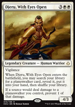 Magic/MTG Djeru, With Eyes Open HOU-10 Rare Englisch Excellent