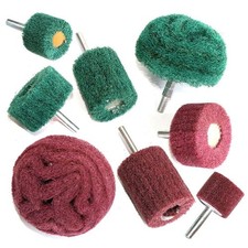 8PCS Non Woven Abrasive Buffing Polishing Wheel Drill Attachment...