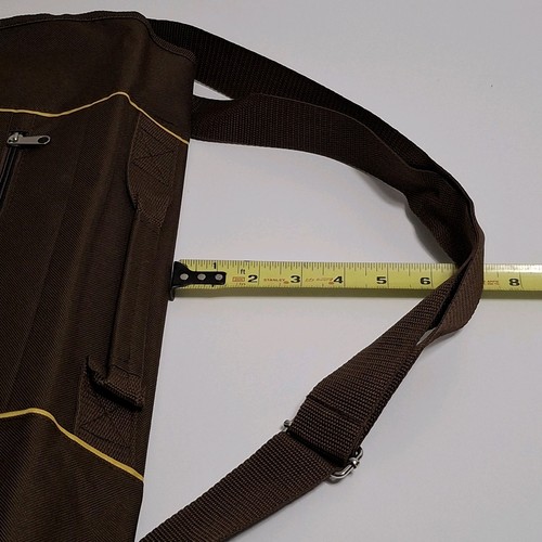 UPS Yellow Brown Shoulder Crossbody Computer Bag - Picture 8 of 8