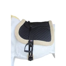 Horse Quilted ENGLISH SADDLE Baeback PAD Trail Fleece 72Fleece