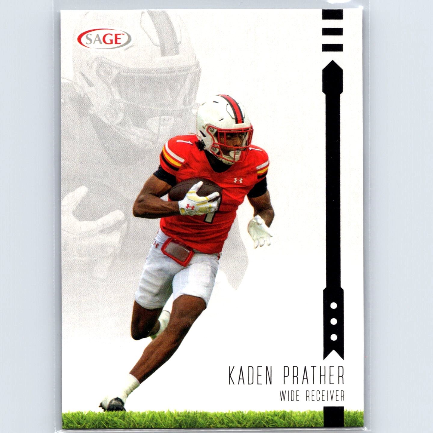 2025 SAGE - Kaden Prather #73 Black - Maryland Terrapins