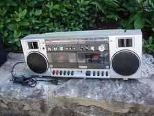 vintage 80s SAMSUNG fm/sw/am stereo radio double cassette recorder BOOMBOX W-30S