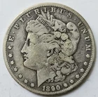 1890-CC Morgan Silver Dollar-Very Good