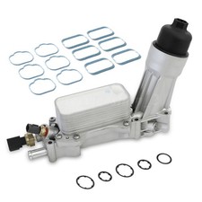 Aluminum Engine Oil Cooler Filter Housing Fit 11-16 Chrysler Dodge Jeep Ram 3.6L