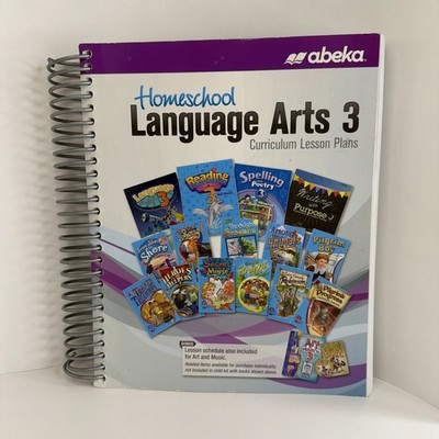 Abeka Homeschool Language Arts 3 Curriculum Lesson Plans Grade 3 Planner Spiral