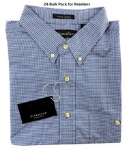 Ultra Club 24 Pack Bulk Resellers Lot Men's Long Sleeve Button Down Dress Shirts