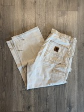 Vintage Carhartt Duck Canvas Pants Mens 38x27 Made in USA B11 BRN