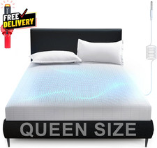 Grounding Fitted Sheet Queen Organic Cotton Silver Fiber w Cord Tester