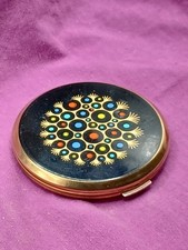 Vintage Stratton of London Compact - Vibrant Coloured Spots with Mirror