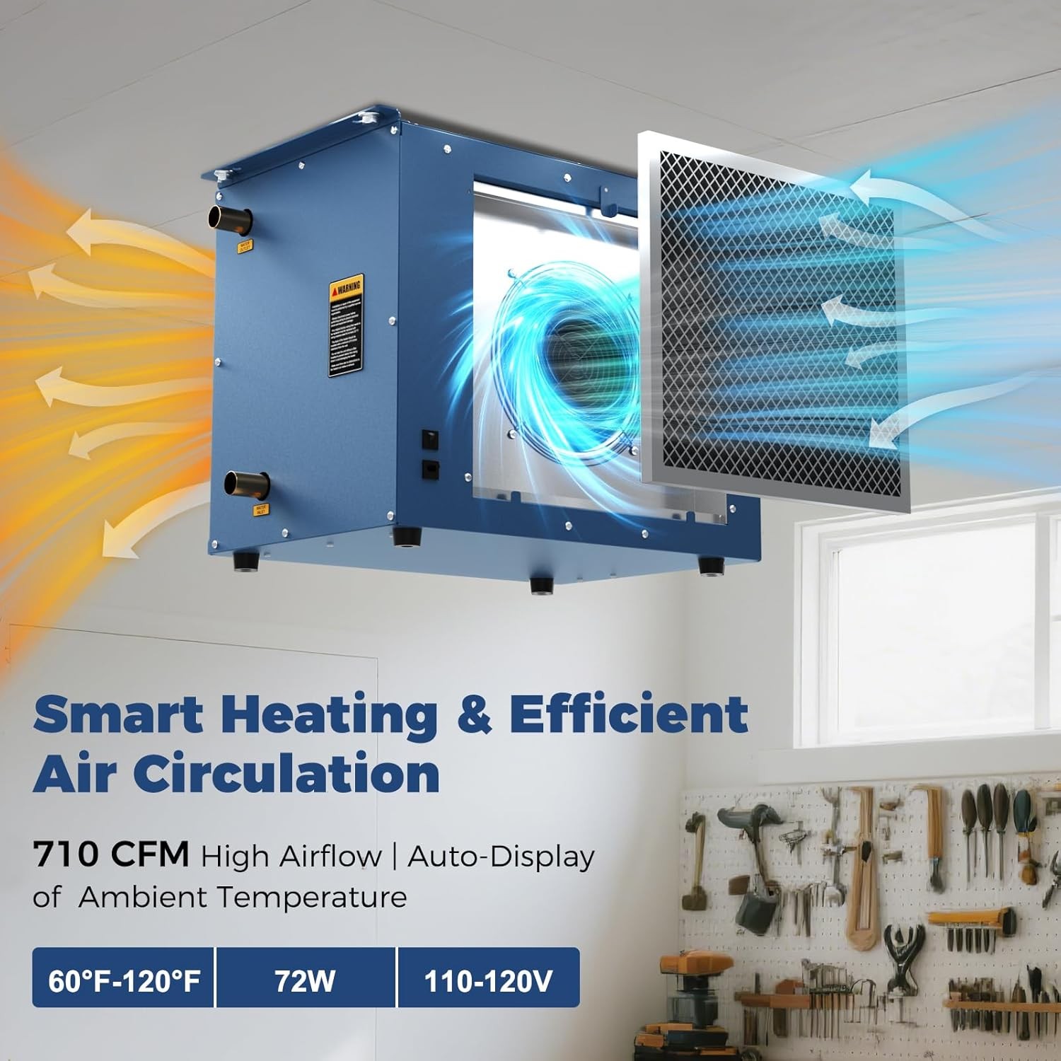 ALORAIR 100,000 BTU 온수기용 수냉식 공기열교환기, HydroX H100A 4