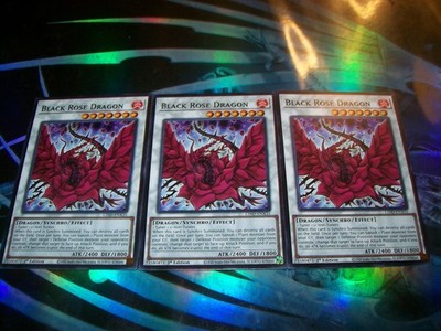 3x Black Rose Dragon 1st Edition Common L26D-ENX31 Yu-Gi-Oh!