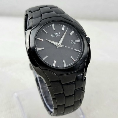 CITIZEN PARADIGM ECO-DRIVE E111-S063426 BLACK DATE JAPAN MOV'T MEN'S WATCH 