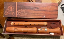 Vintage Hohner Musica C-Tenor Recorder English Fingering Pearwood Style9614 (BH)