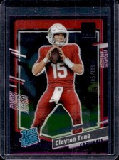 2023 Panini Clearly Donruss Clayton Tune Purple Rookie RC #/199 Cardinals