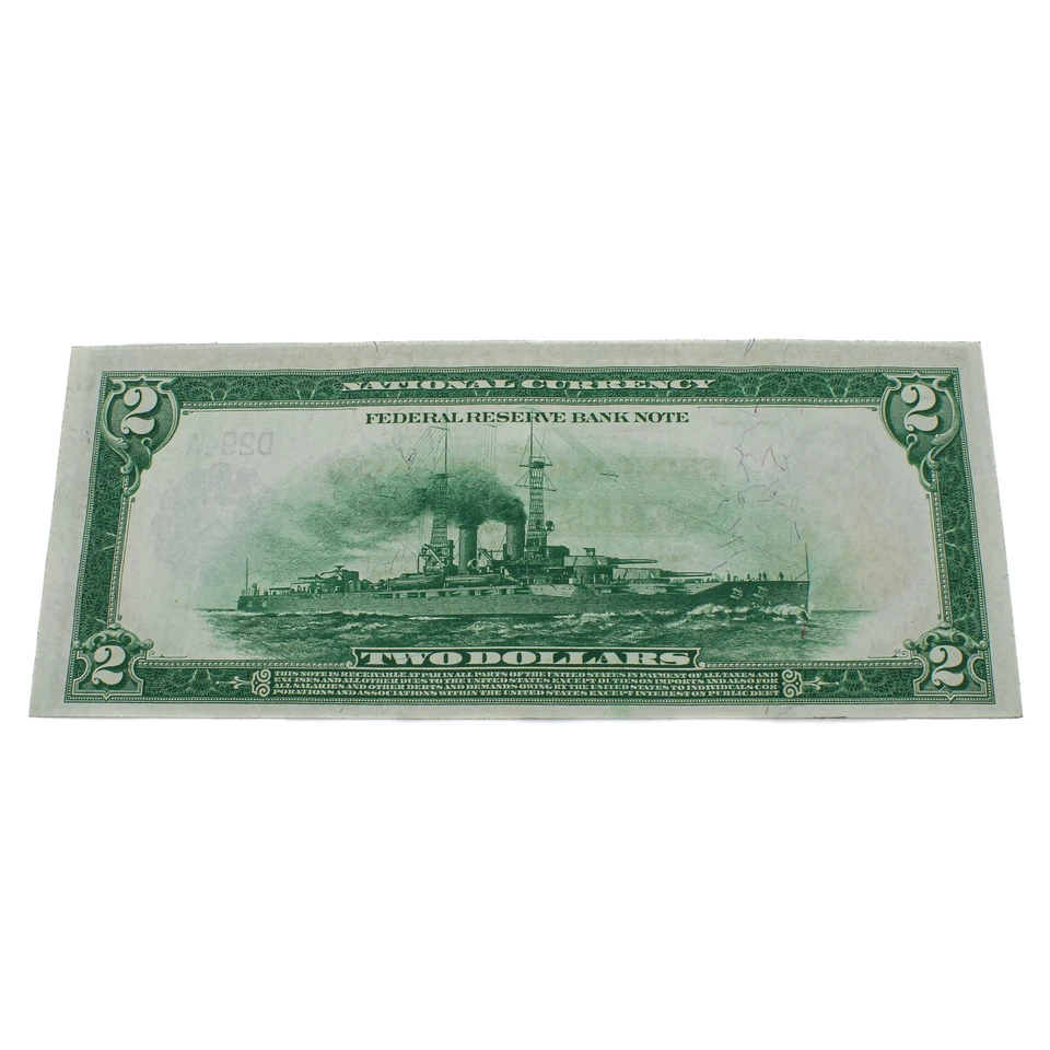 1918 $2 Federal Reserve Note Bank of Cleveland Ohio Large US Note NR #C753-3 - Image 4 of 4