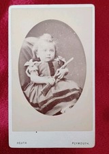 CDV 19thc Girl With Gun William Heath & J.G Bullingham Plymouth.