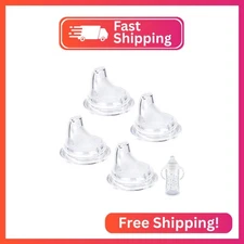 4/6 Packs Replacement Silicone Spout Compatible with NUK Learner Cup & Active Cu