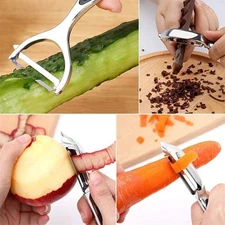 2-Pack Stainless Steel Vegetable & Fruit Peeler – Non-Slip Handle Potato Peeler