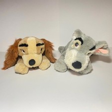 13  Vintage Disney Lady And The Tramp Dog Plush Set